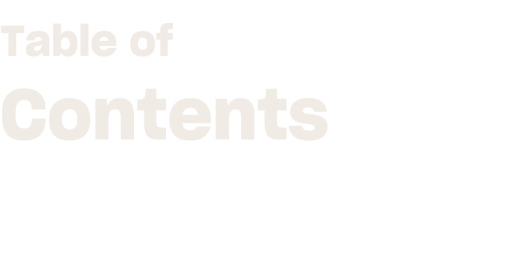 Table of Contents